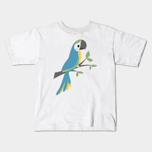 Funny Parrot - vintage colors Kids T-Shirt